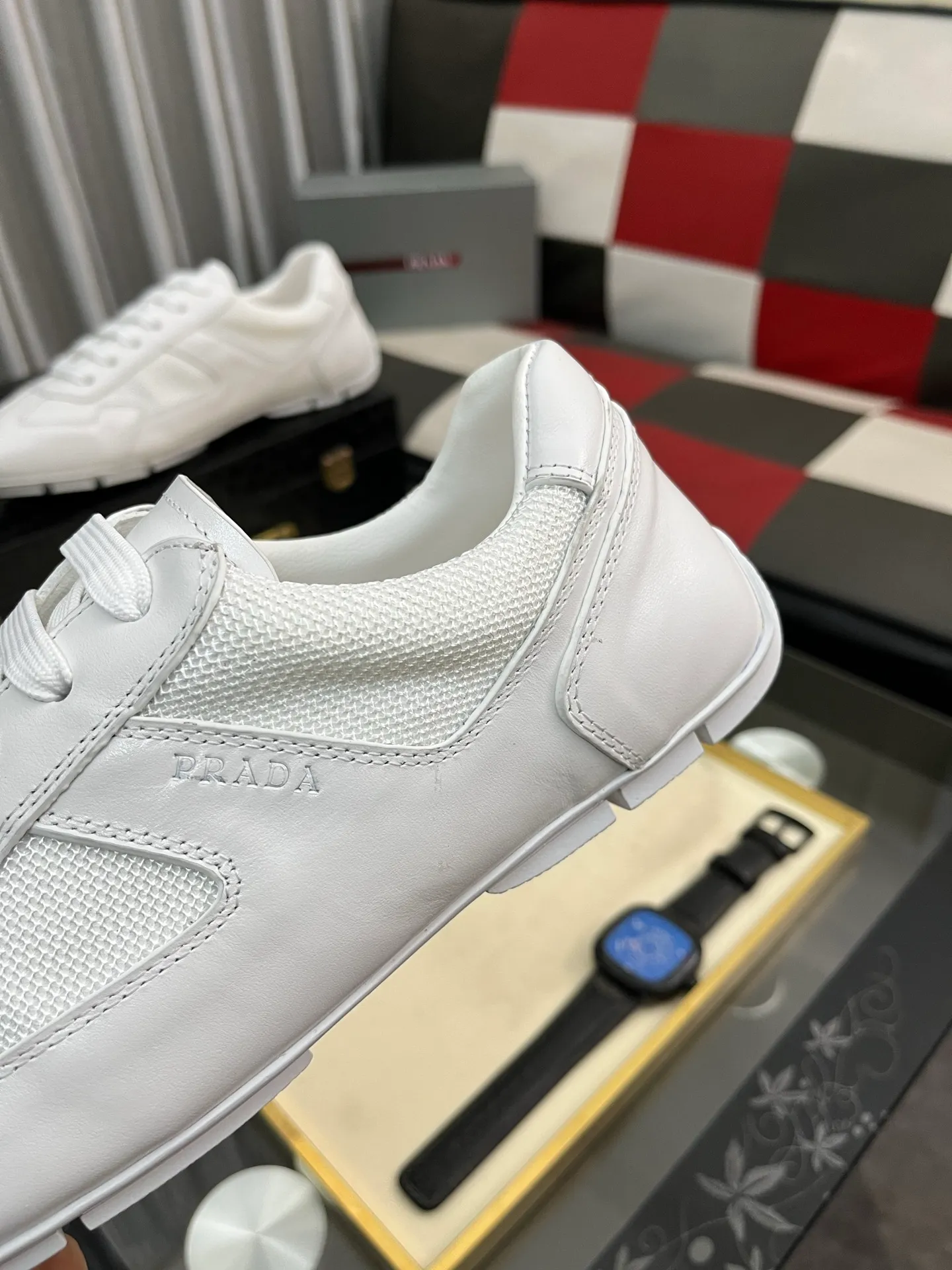 Men's men's shoes 💰458⌚️⌚️prada: new spring and summer casual shoes, sports sneakers, fabric: imported cowhide, lining: original lining, sole: original sole, size: 38-444️⃣colors available